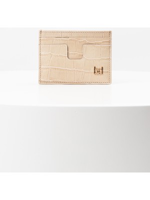 Bayderi Owpi Kroko Deri Minimal Unisex Kartlık