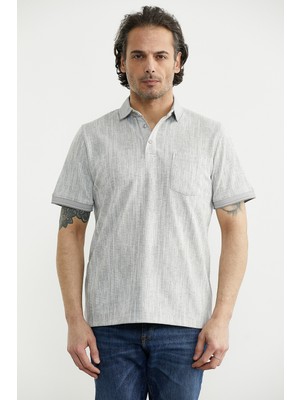 Sementa Cepli Polo Yaka Tişört - Gri