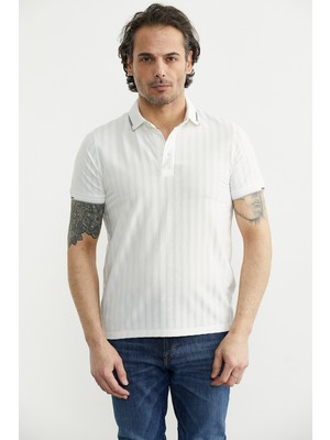 Sementa Regular Fit Polo Yaka Tişört - Beyaz