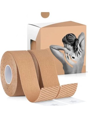 Kinezyo Ağrı Bandı 2.5 cm x 5 M Ten Rengi Midastech