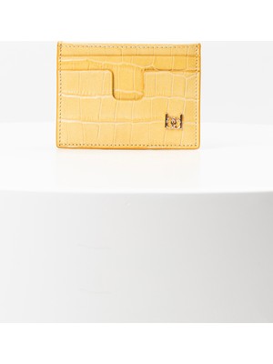 Bayderi Owpi Kroko Deri Minimal Unisex Kartlık
