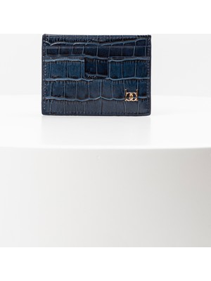 Bayderi Owpi Kroko Deri Minimal Unisex Kartlık