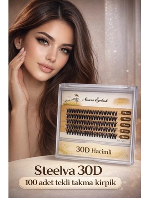 Steelva 30D Hacimli 100ADET Takma Kirpik