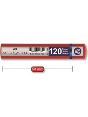 Faber-Castell Grip Min 0.7 2b 60mm, 120`li Kırmızı Tüp