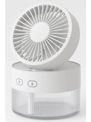 Su Spreyli Katlanır Başlıklı USB Mini Fan Midastech