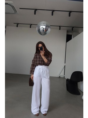 Özge Özgenç Beli Lastikli Basic Pantolon