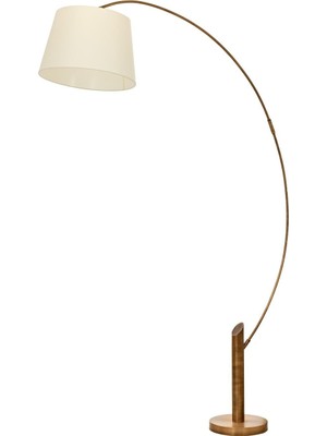 Avonni LM-9129-1E Eskitme Kaplama Lambader E27 Metal Kumaş H: 213 cm, WxD: 43x142 cm