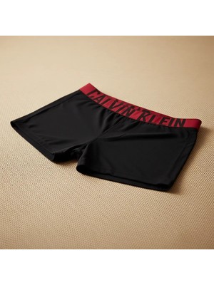 Calvin Klein Erkek Siyah 3'lü Boxer Trunk Dokuma Kumaşlı Rahat Kullanım İçin Tasarlandı 000NB3608A