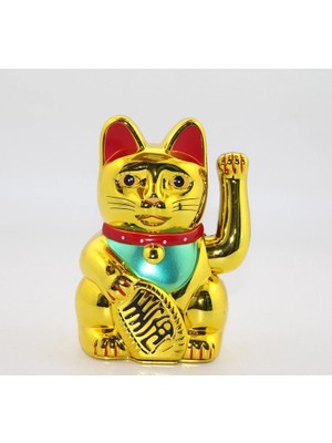 SHC4200 Pilli Sallanan Şans Kedisi - Maneki Neko ALK2933