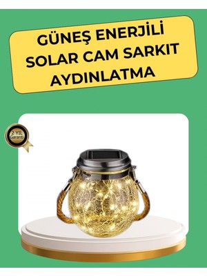 Pileli Store Solar Güneş Enerjili Dekoratif Cam Lamba