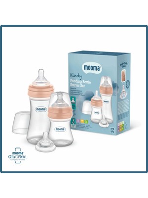 Mooma Kindy 150 ve 250 ml Biberon Yenidoğan Başlangıç Seti - Rose Gold