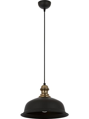 Avonni AV-4106-M27-BSY Siyah Boya Modern Avize E27 Metal H: 80 cm, Ø: 33 cm