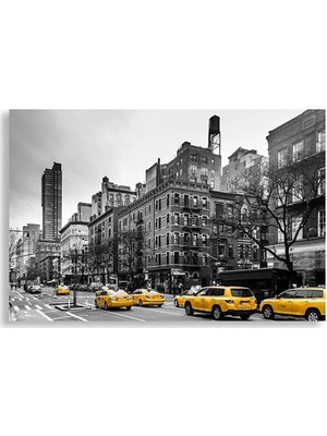 Lona Sanat New York Temalı Dekoratif Kanvas Tablo