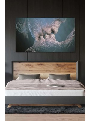 Lona Sanat Kiss-Kanvas Tablo Salon Oturma Yatak Odası Ofis Antre Cafe Için Duvar Dekoru