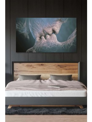 Lona Sanat Kiss-Kanvas Tablo Salon Oturma Yatak Odası Ofis Antre Cafe Için Duvar Dekoru