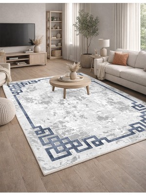 Lioara Home Modern Dijital Baskı Halı |  Yıkanabilir Kaymaz Taban Salon & Yatak Odası Halısı
