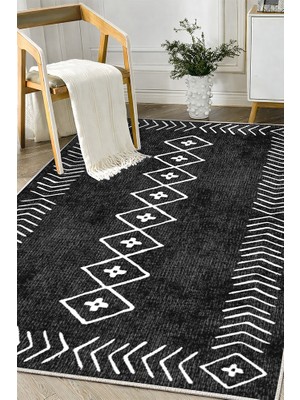 Lioara Home Iskandinav Modern Dijital Baskı Halı |  Yıkanabilir Kaymaz Taban Salon & Yatak Odası Halısı