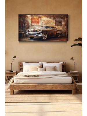 Lona Sanat Klasik Araba Chevrolet Sanatsal Kanvas Tablo Salon Oturma Yatak Odası Ofis Antre 0338