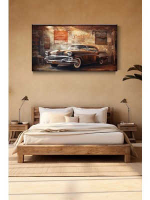 Lona Sanat Klasik Araba Chevrolet Sanatsal Kanvas Tablo Salon Oturma Yatak Odası Ofis Antre 0338