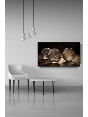 Lona Sanat Dekoratif Cam Küreler Sanatsal Kanvas Tablo Salon Oturma Yatak Odası Ofis Antre 0324
