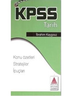 Delta Kültür Yayınevi Delta Kpss Tarih Cep Kartı - İbrahim Kaygısız
