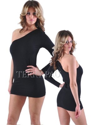 Najmaddin Beruflic B120614 Asimetrik Kesim Elbise Najmaddin