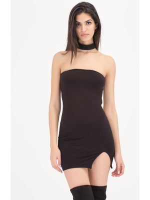 Najmaddin Beruflic B101426 Dar Mini Elbise Najmaddin