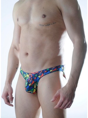 Najmaddin Beruflic Erkek Renkli Desenli Slip Iç Çamaşırı Najmaddin