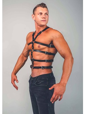 Najmaddin Beruflic Erkek  Fantazi Giyim Gay Harness - BRFM54 Najmaddin