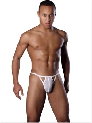 Najmaddin Beruflic Fantezi Beyaz Transparan Erkek Iç Çamaşırı Najmaddin