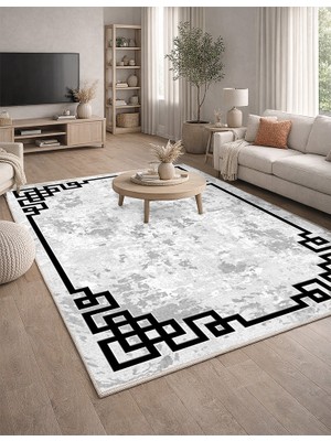 Lioara Home Modern Dijital Baskı Halı |  Yıkanabilir Kaymaz Taban Salon & Yatak Odası Halısı