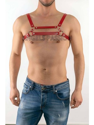 Najmaddin Beruflic Deri Erkek  Fantazi Giyim, Seksi Deri Erkek  Harness - Brfm9 Najmaddin