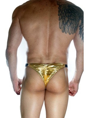 Najmaddin Beruflic Erkek  Arkası Büzgülü Gold Brazillian Slip Najmaddin