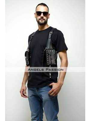Najmaddin Beruflic Çantalı Şık Erkek  Harness, Holster Bag, Leather Holster Bag - BRFM235 Najmad