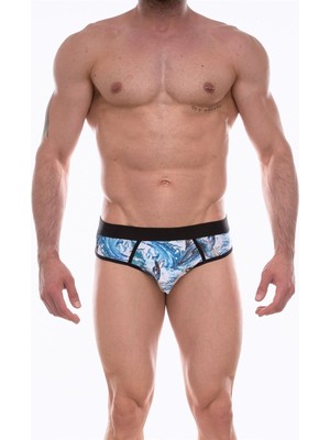Najmaddin Beruflic Erkek  Desenli Jockstrap Çamaşır Najmaddin