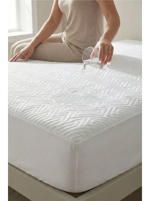 Nesco Çift Kişilik Su Geçirmez Yatak Alezi 160X200 Cm, Lastikli Alez Yatak Koruyucu