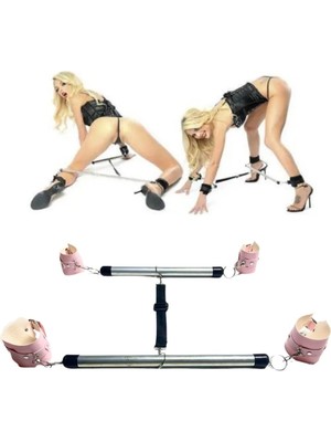 Najmaddin Beruflic Fantezi Pembe Deri Seksi Borulu Yatak Kelepçesi Najmaddin