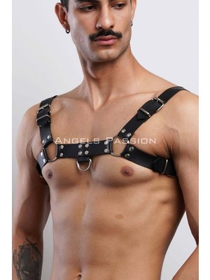 Najmaddin Beruflic Erkek  Bulldog Harness, Deri Göğüs Aksesuar, Deri Erkek  Fantazi Giyim - Brfm1