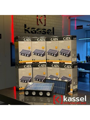 Kassel Aydınlatma Cata 20W Kos Solar LED Aplik (Dış Mekan) Günışığı CT-8010G Bahçe Cephe Aydınlatması