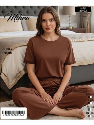 Pileli Store Mihra 20102 Kadın Oysho Kısa Kol Pijama Takımı