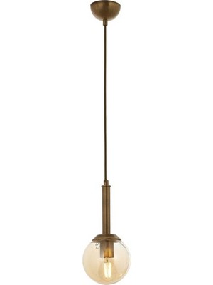 Avonni AV-1781-1E Eskitme Kaplama Modern Avize E27 Metal Cam H: 90 cm, Ø: 15 cm