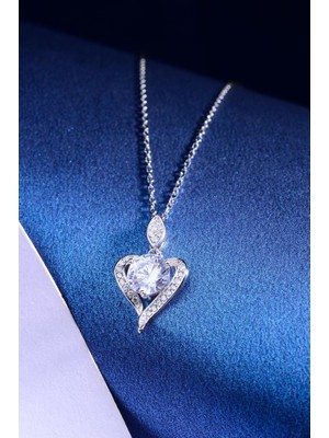 Innuendo Jewelry 925 Ayar Gümüş Taşlı Kalp Kolye