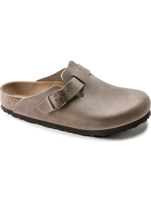 BIRKENSTOCK BOSTON LEOI Kahverengi Terlik 0960813 Erkek Günlük Kullanım İçin Konforlu Tasarım