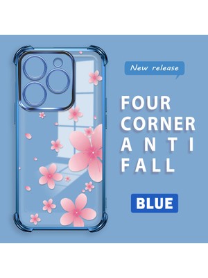 HONTINGA Infinix Smart 8 ile Uyumlu Şeffaf Kılıfı Düşüme Önleyici Basitlik Anti Düşme Kamera Korumali Çiçek Desen Yumuşak Silikon Telefon Kılıfı Kadın ve Erkek Için Uygundur K3-0115