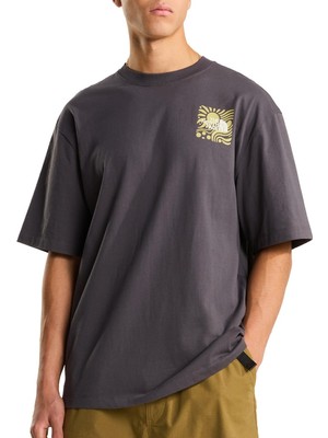The North Face Sun Oversize Graphic Erkek Antrasit Outdoor T-Shirt NF0A8GA0RHI1