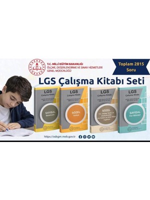 Kurul Yayıncılık 2026 Nisan Dahil 8.sınıf Lgs Çıkmış Sorular ve Meb Örnek Soruları Çalışma Kitabı 4lü Set Renkli