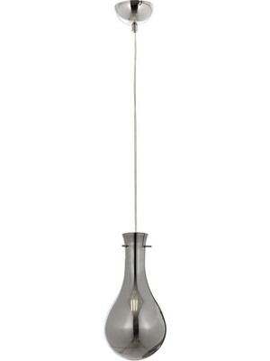 Avonni AV-1697-1K Krom Kaplama Modern Avize E14 Metal Cam H: 80 cm, Ø: 15 cm