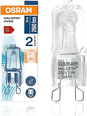 Osram 66725 Halopin 25W G9 Duy Standart Halojen Kapsül Ampul 300°