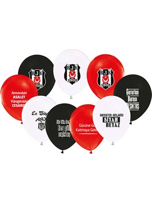 Keskin Sound Beşiktaş Baskılı Balon 8 Li