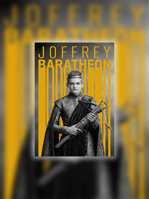 Tugo A4 Boyutunda Metal Joffrey Baratheon Tablosu